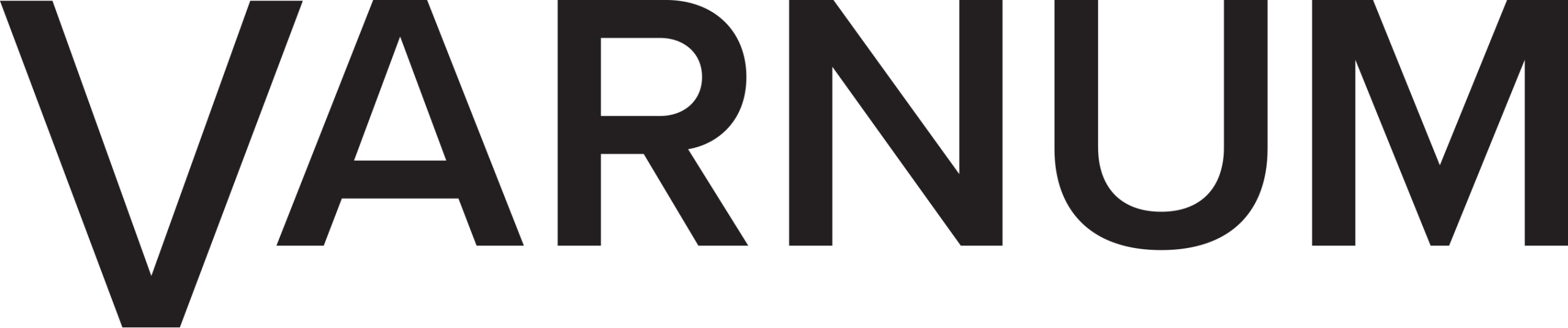 Varnum logo in bold black text on a transparent background, representing a brand or company identity.
